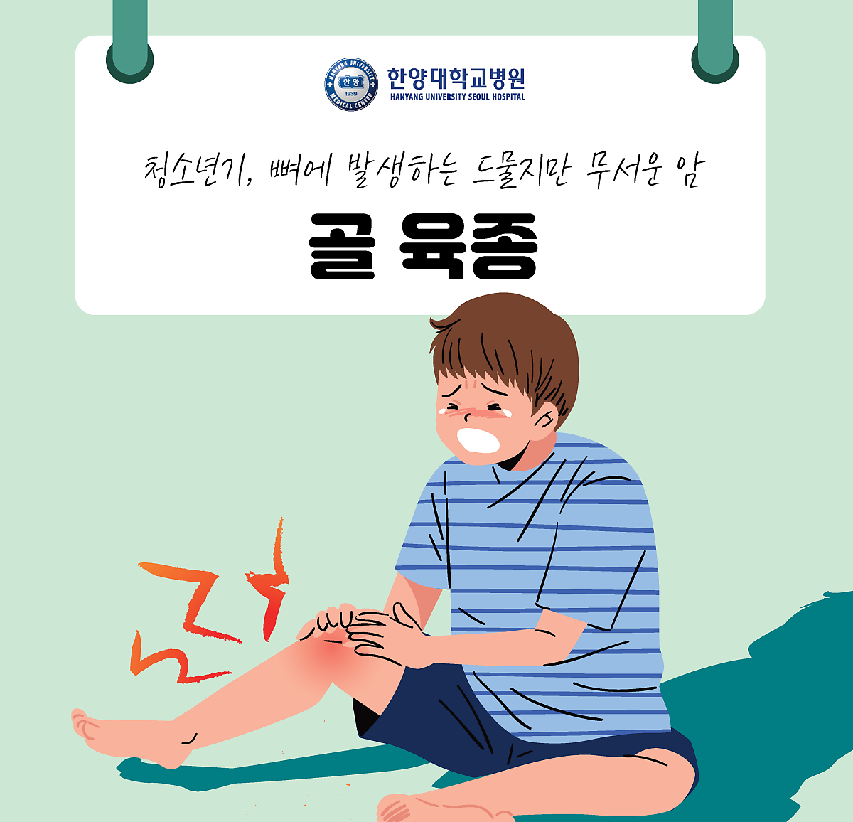 뼈에서 발생하는 암, ‘골 육종’ 청소년기에 발생하는 드물지만 무서운 암